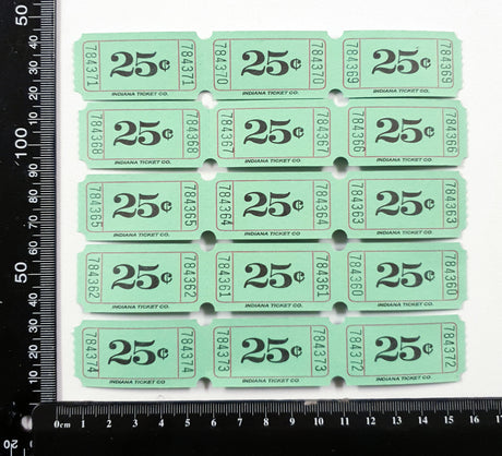 25c Tickets Pack - Set of 15