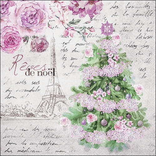 Decoupage Napkin - (DN-8863) - Rêves de Noël