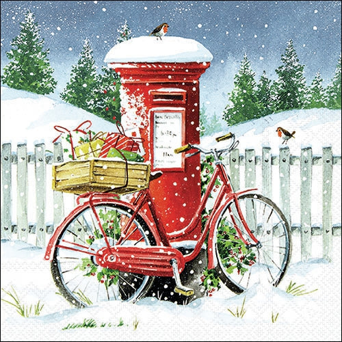 Decoupage Napkin - (DN-8891) - Delivery Bike