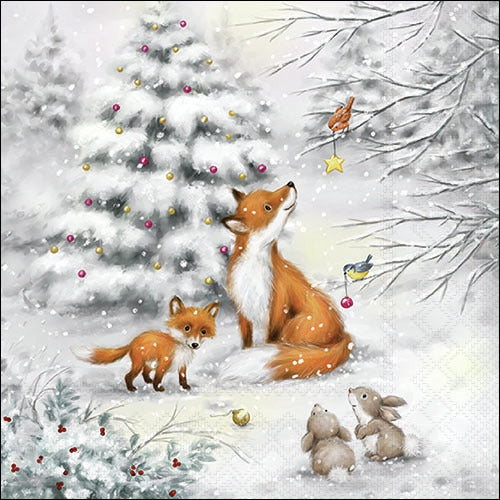 Decoupage Napkin - (DN-8890) - Fox in Forest