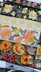 Assorted Embroidered Trim Bundle - 4004