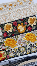 Assorted Embroidered Trim Bundle - 4004