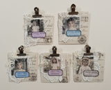 Mini Handmade Pouch with Vintage Stamps