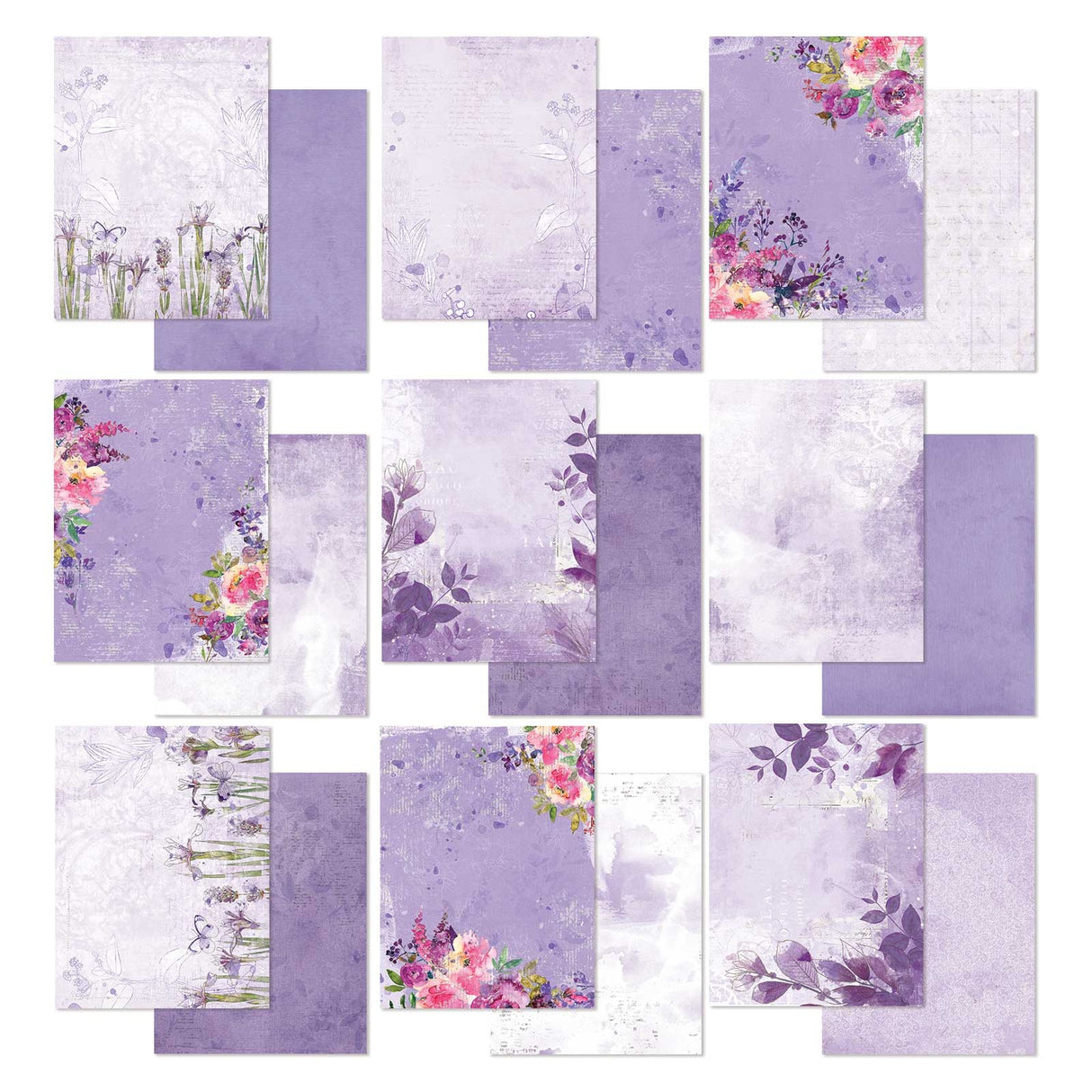 49 and Market - Papers Pack - 6x8 Inch - Lavender