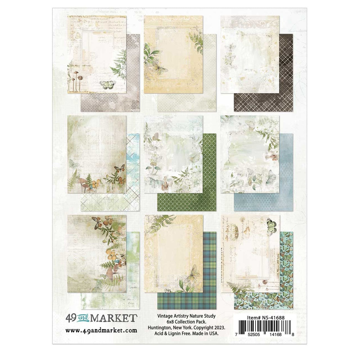 49 and Market - Papers Pack - 6x8 Inch - Nature Study