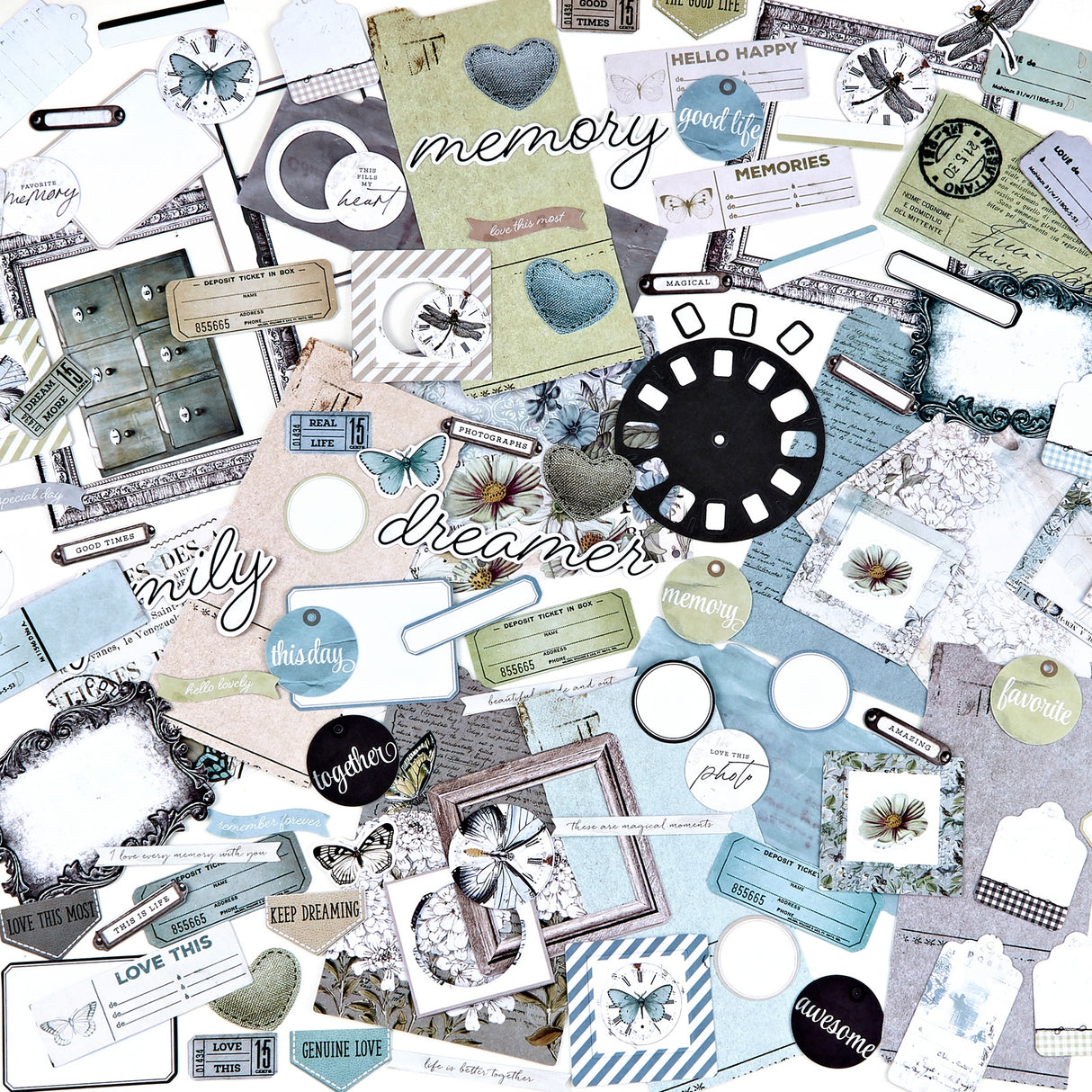 49 and Market - Vintage Artistry Moonlit Garden - Ephemera Bits