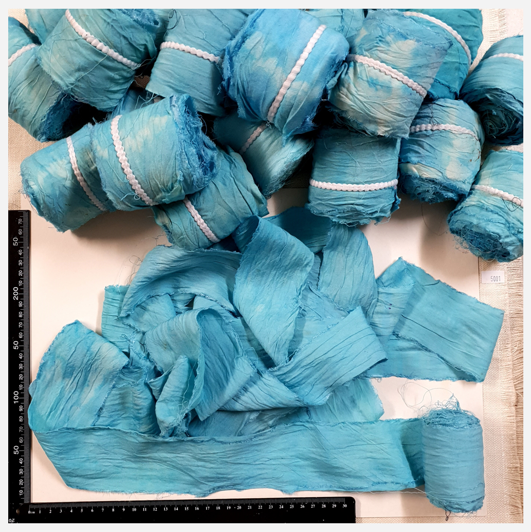 Reclaimed Sari Cotton Ribbon - Flat Rolls - 5001