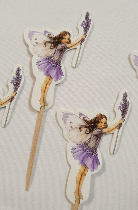 Flower Fairy Double Sided Cupcake Topper Set - 5002