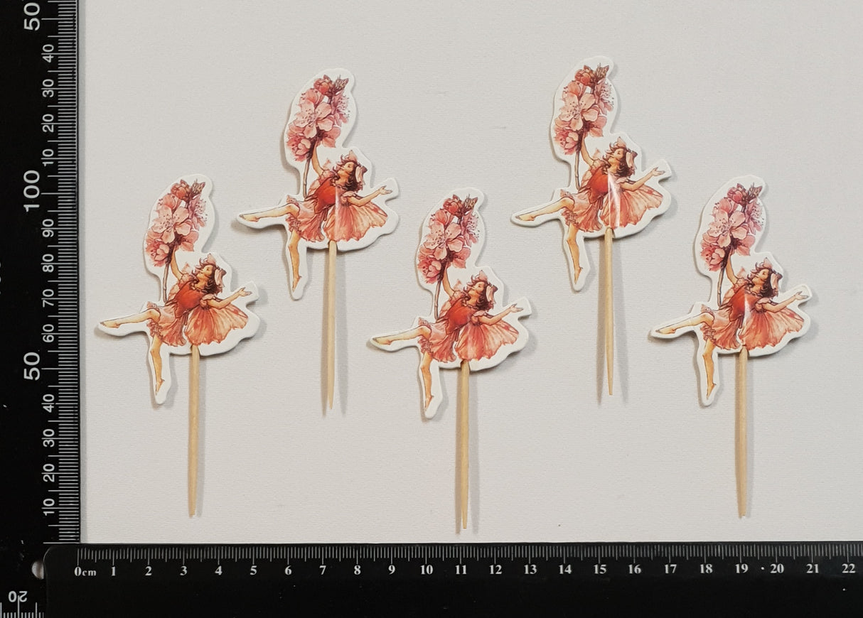 Flower Fairy Double Sided Cupcake Topper Set - 5003