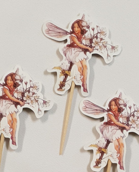 Flower Fairy Double Sided Cupcake Topper Set - 5004