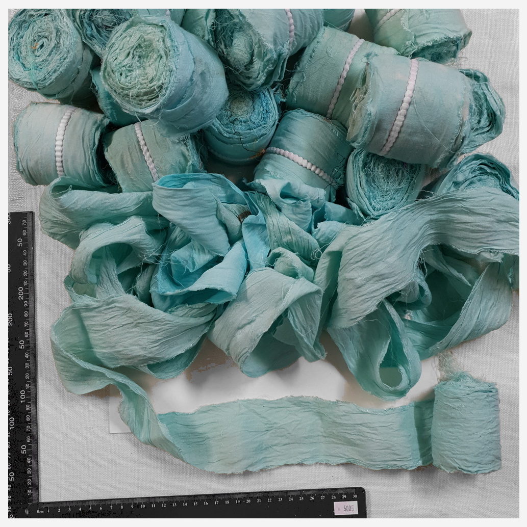 Reclaimed Sari Cotton Ribbon - Flat Rolls - 5005