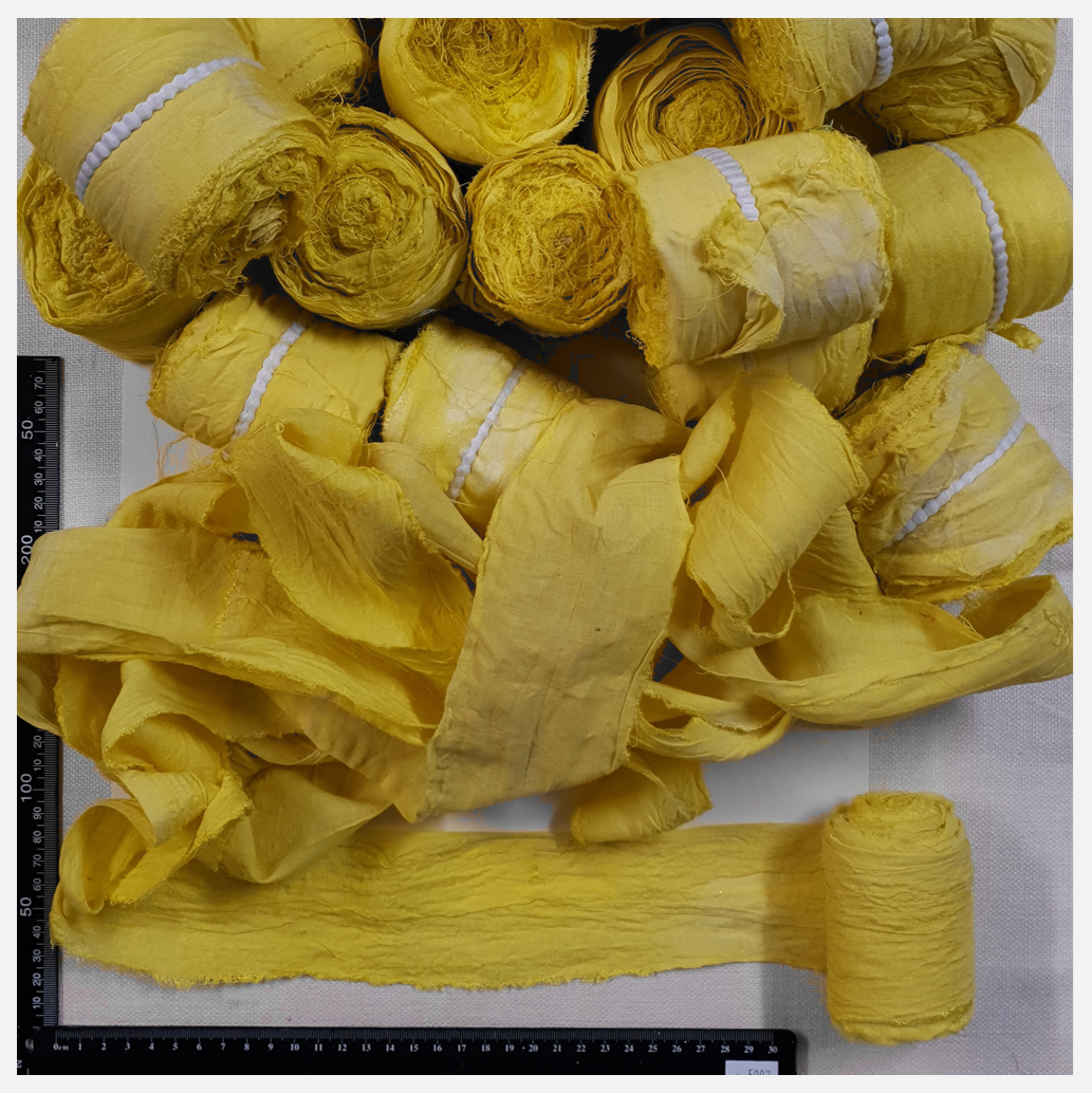 Reclaimed Sari Cotton Ribbon - Flat Rolls - 5007