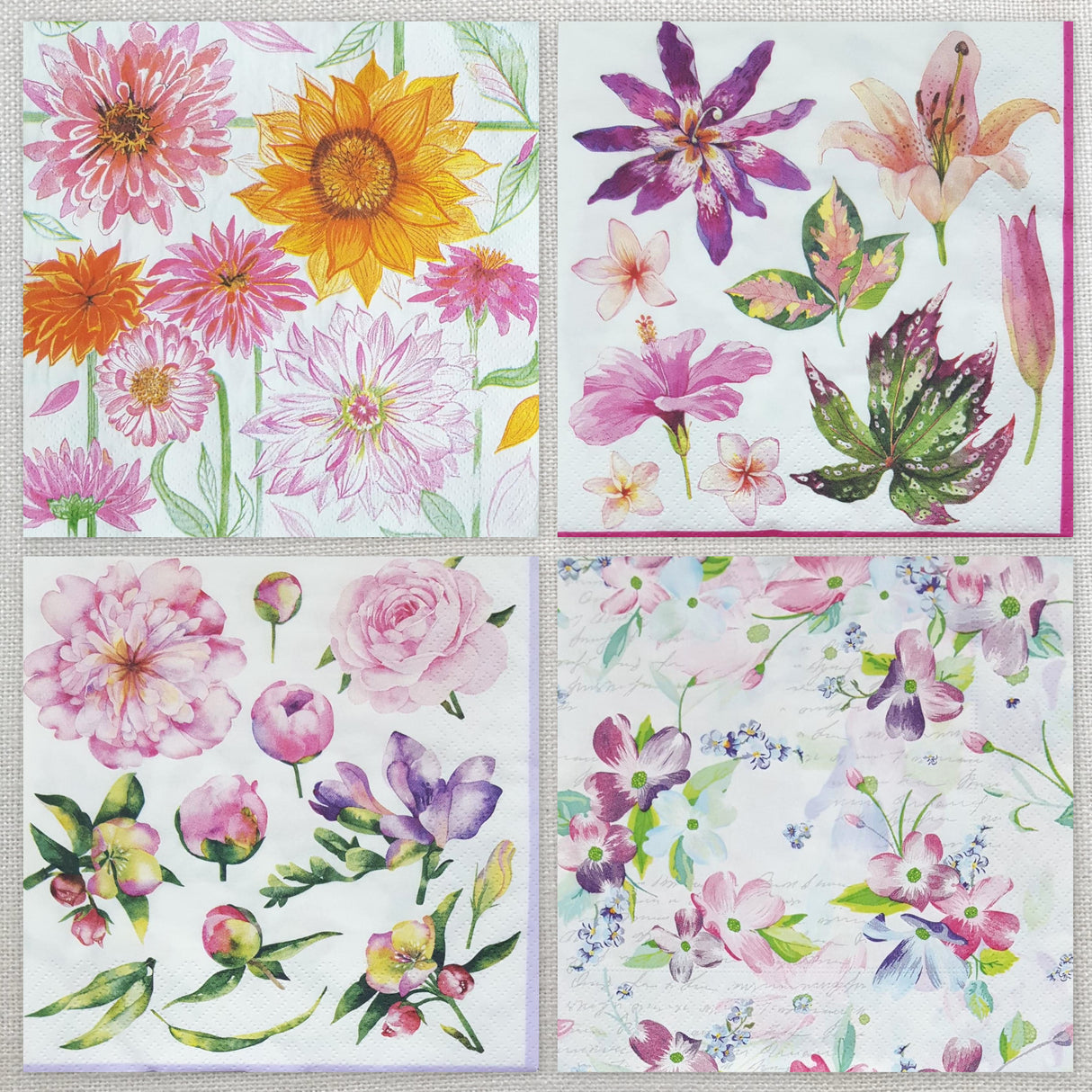 Decoupage Napkins - Set of 4 - (DN-5009)