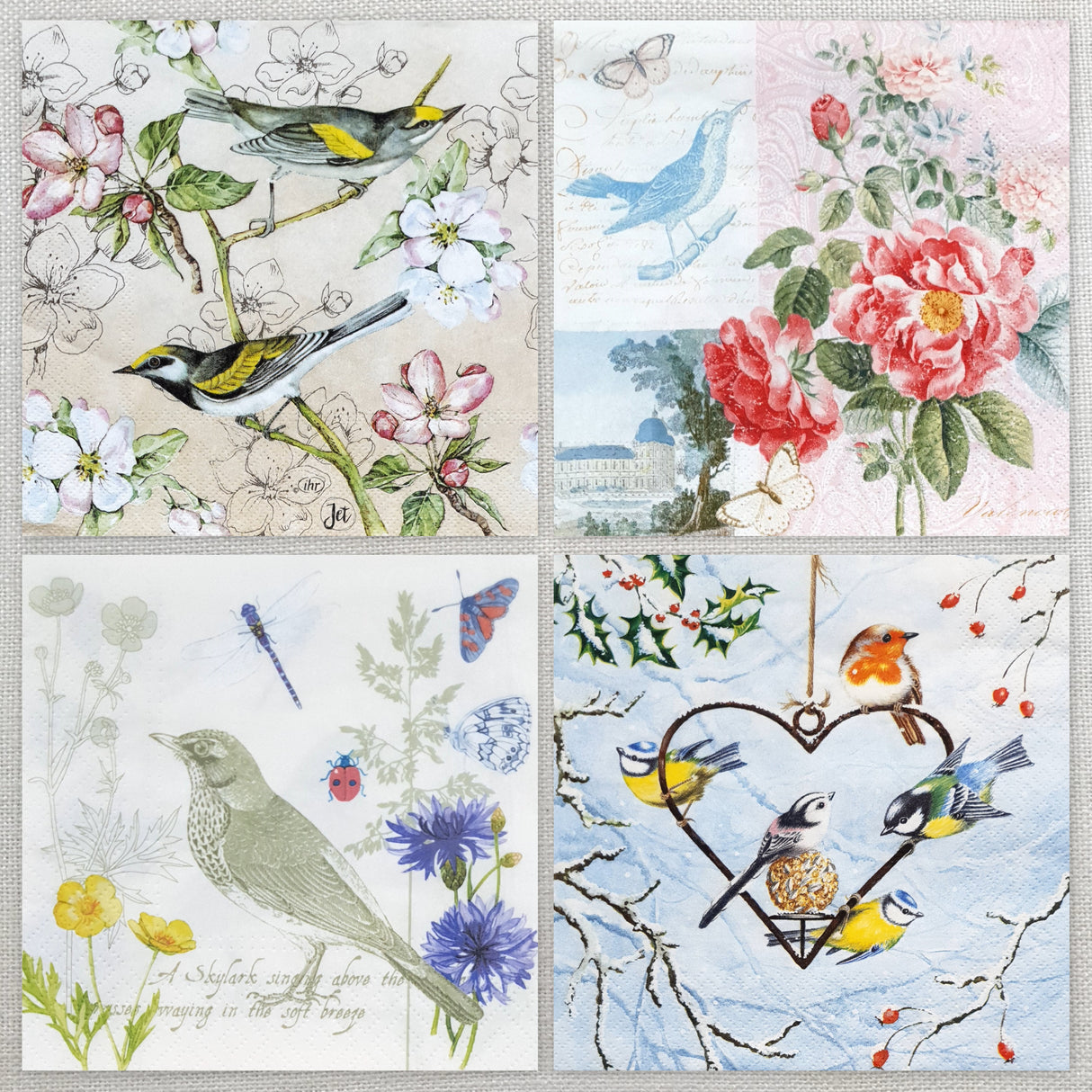 Decoupage Napkins - Set of 4 - (DN-5012)