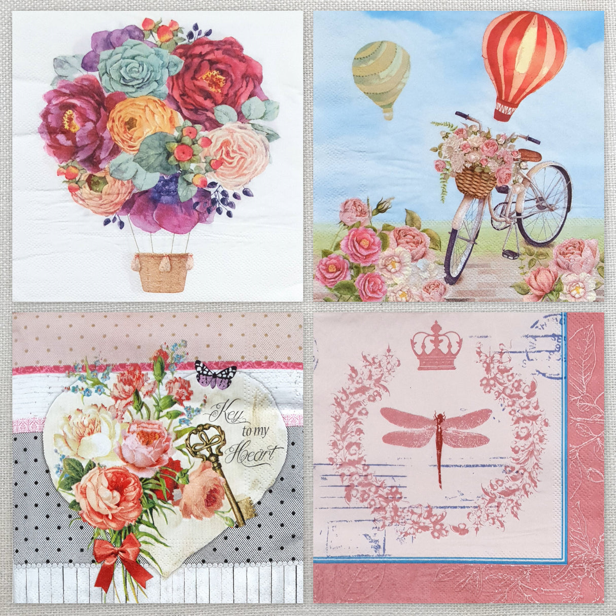 Decoupage Napkins - Set of 4 - (DN-5013)