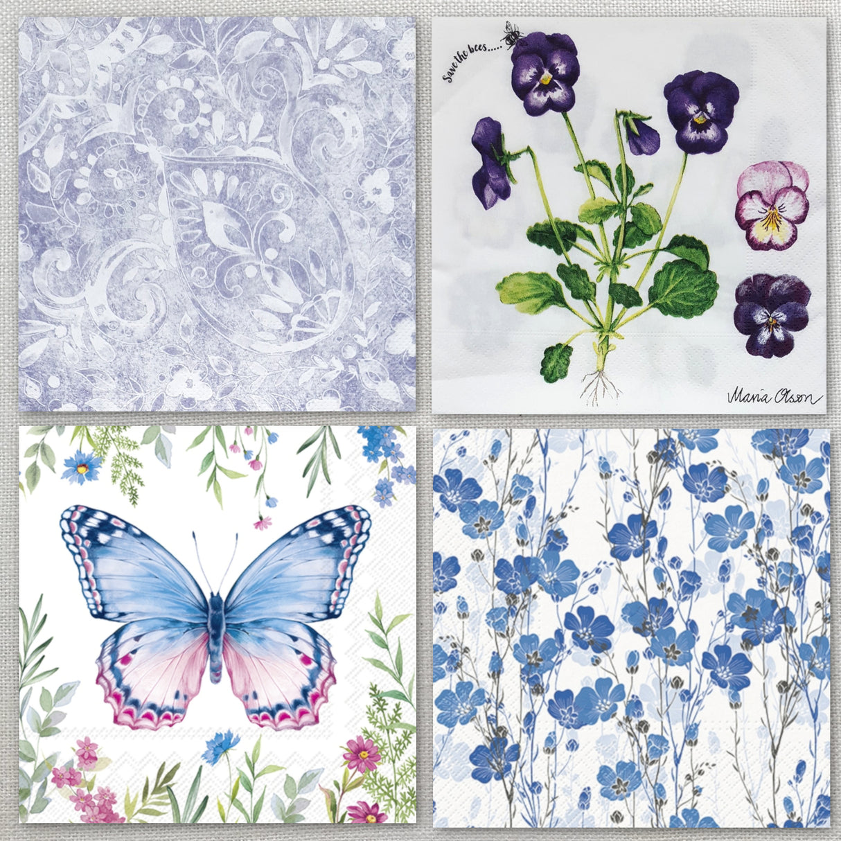 Decoupage Napkins - Set of 4 - (DN-5023)