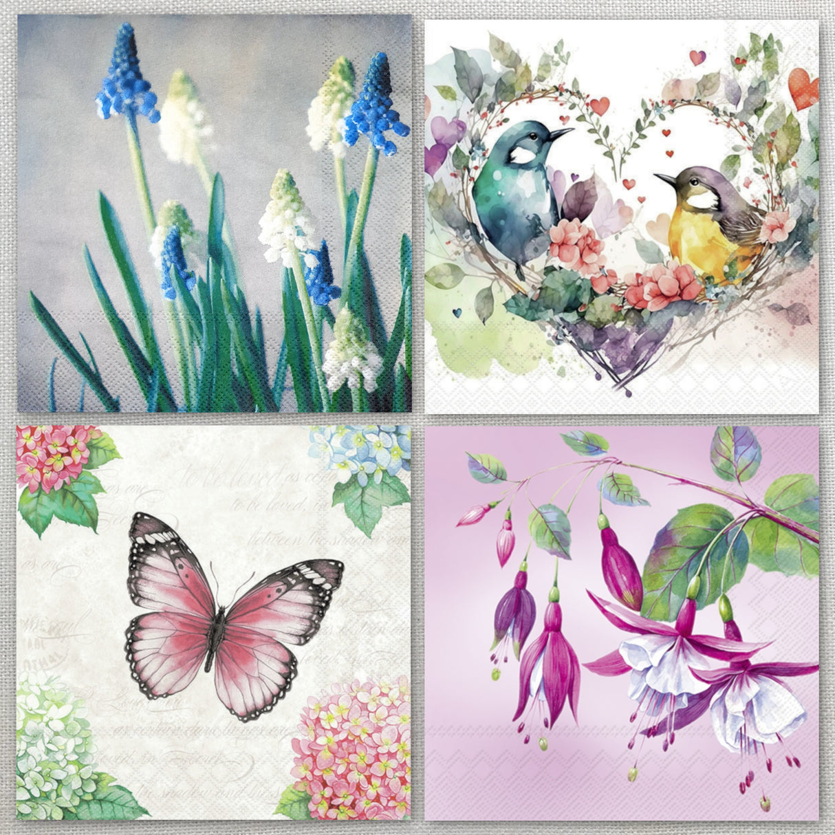 Decoupage Napkins - Set of 4 - (DN-5024)