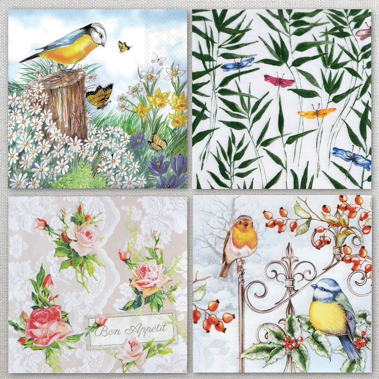 Decoupage Napkins - Set of 4 - (DN-5026)