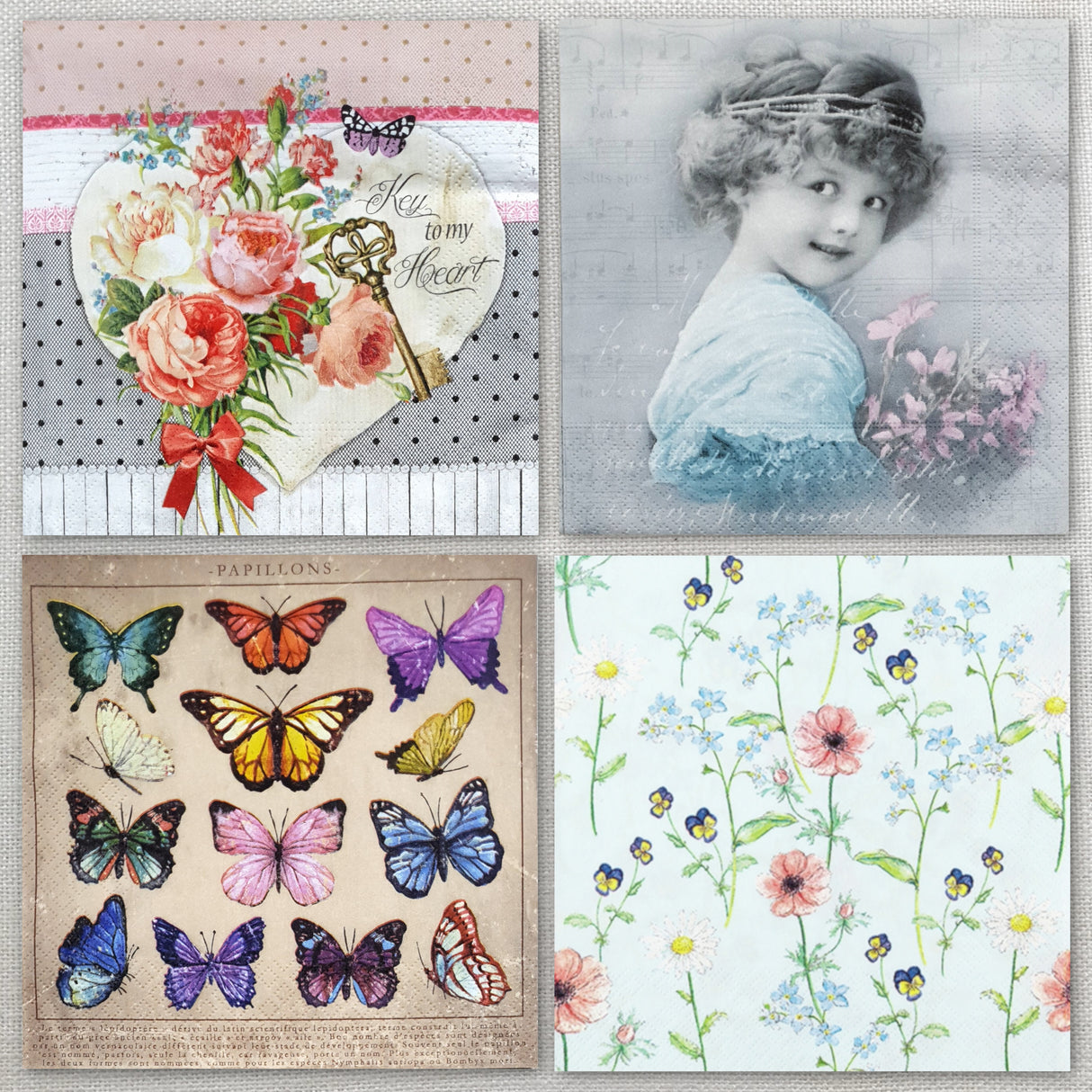 Decoupage Napkins - Set of 4 - (DN-5027)