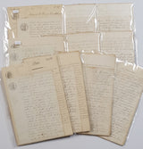 Antique French Script Bundle - 6101