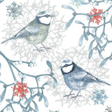 Decoupage Napkin - (DN-8655) - Blue Chickadees - Set of 5