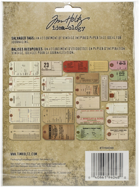 Tim Holtz - idea-ology - Salvaged Tags