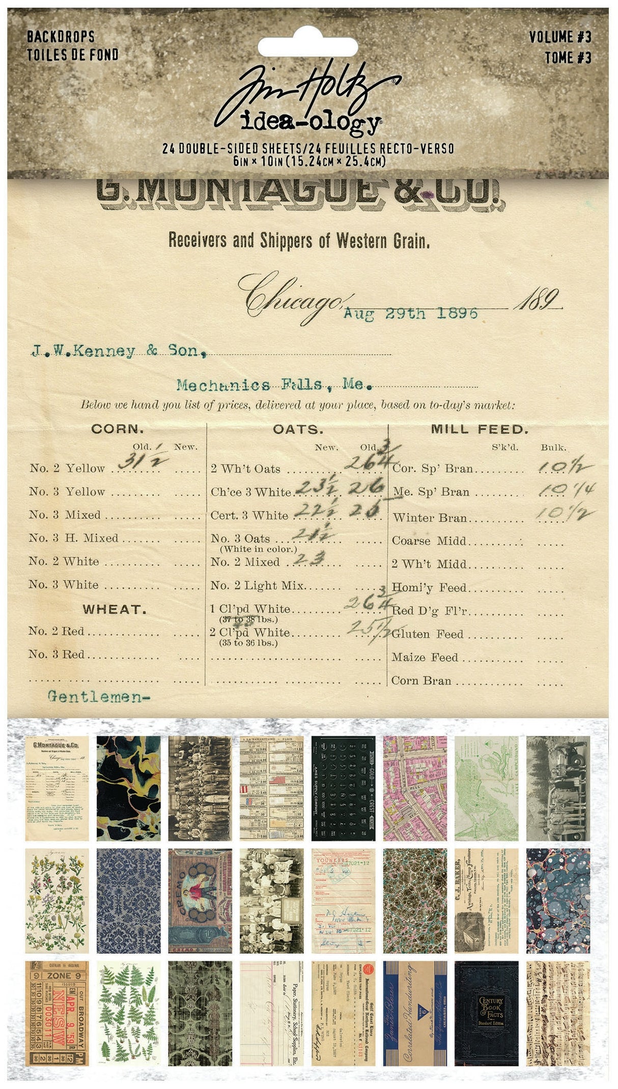 Tim Holtz - idea-ology - Backdrops Volume #3