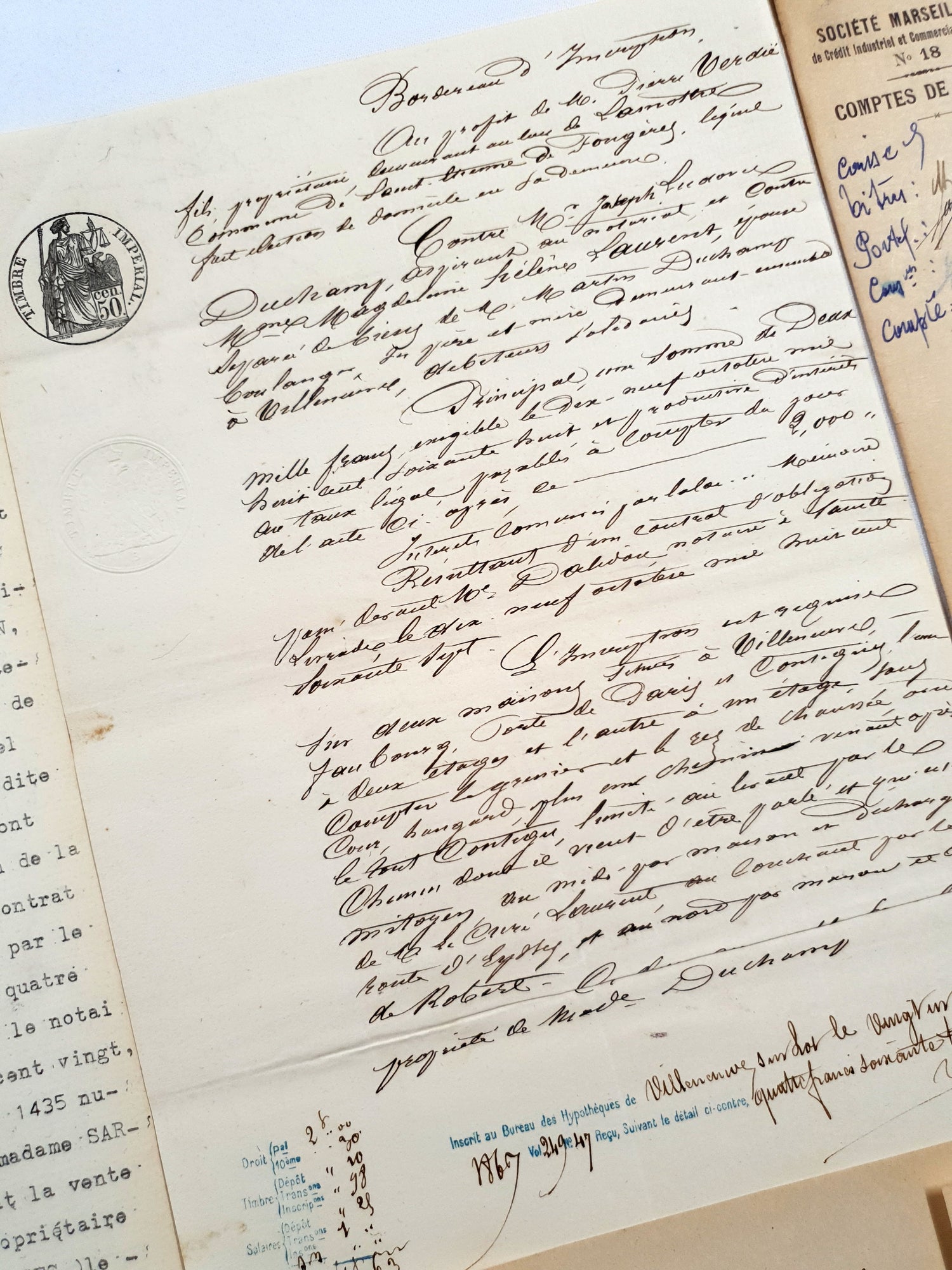 Authentic Antique French Ephemera Bundle - 7001 - Picked at Random