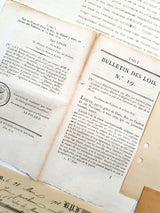 Authentic Antique French Ephemera Bundle - 7001 - Picked at Random