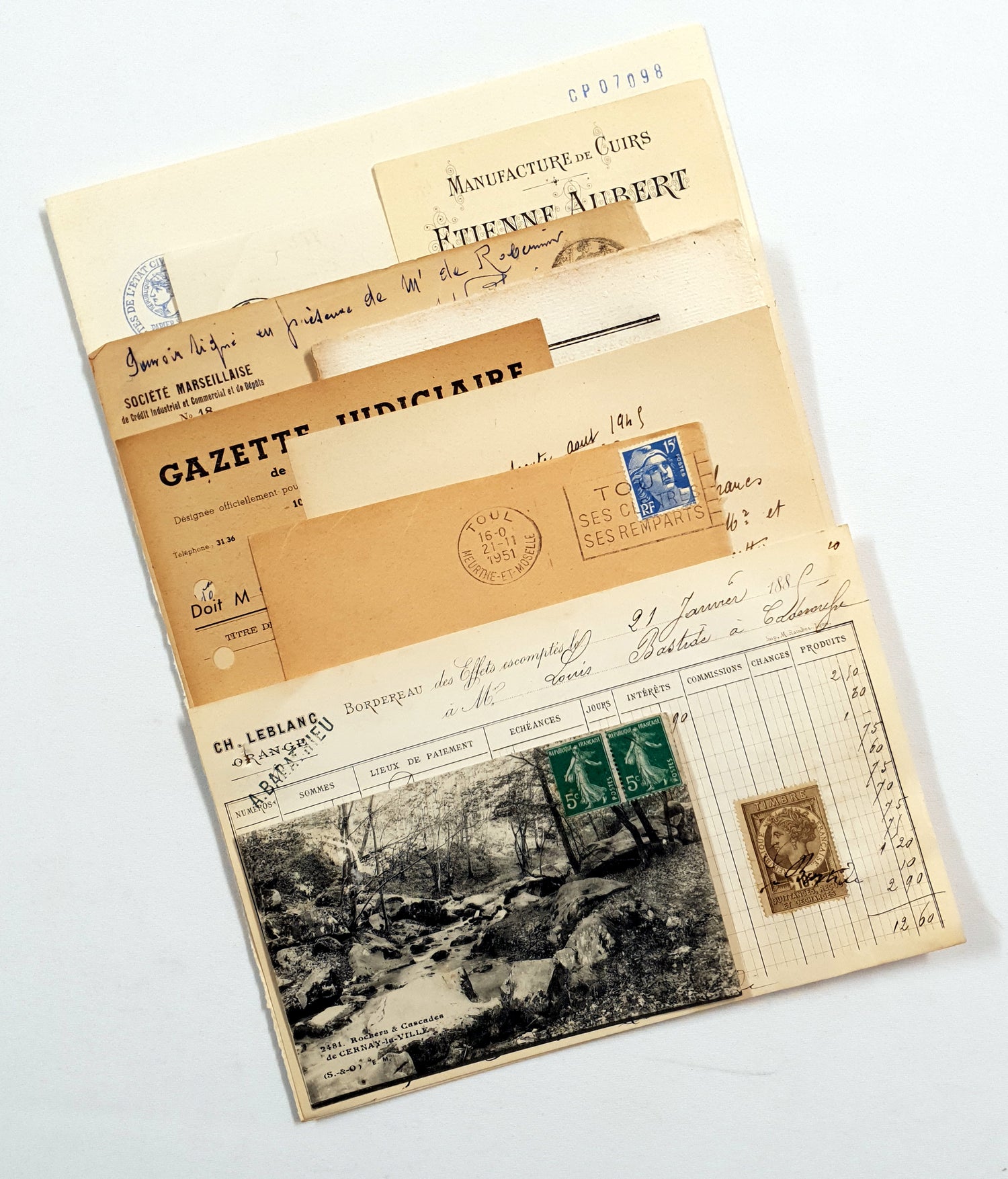 Authentic Antique French Ephemera Bundle - 7001 - Picked at Random