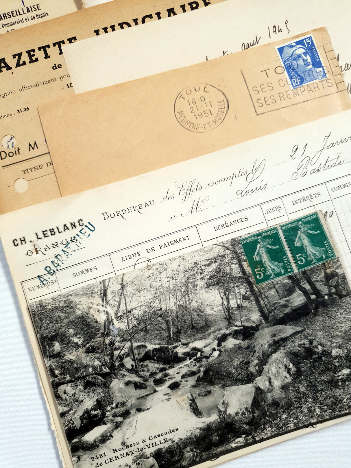 Authentic Antique French Ephemera Bundle - 7001 - Picked at Random