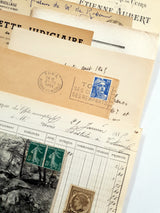 Authentic Antique French Ephemera Bundle - 7001 - Picked at Random