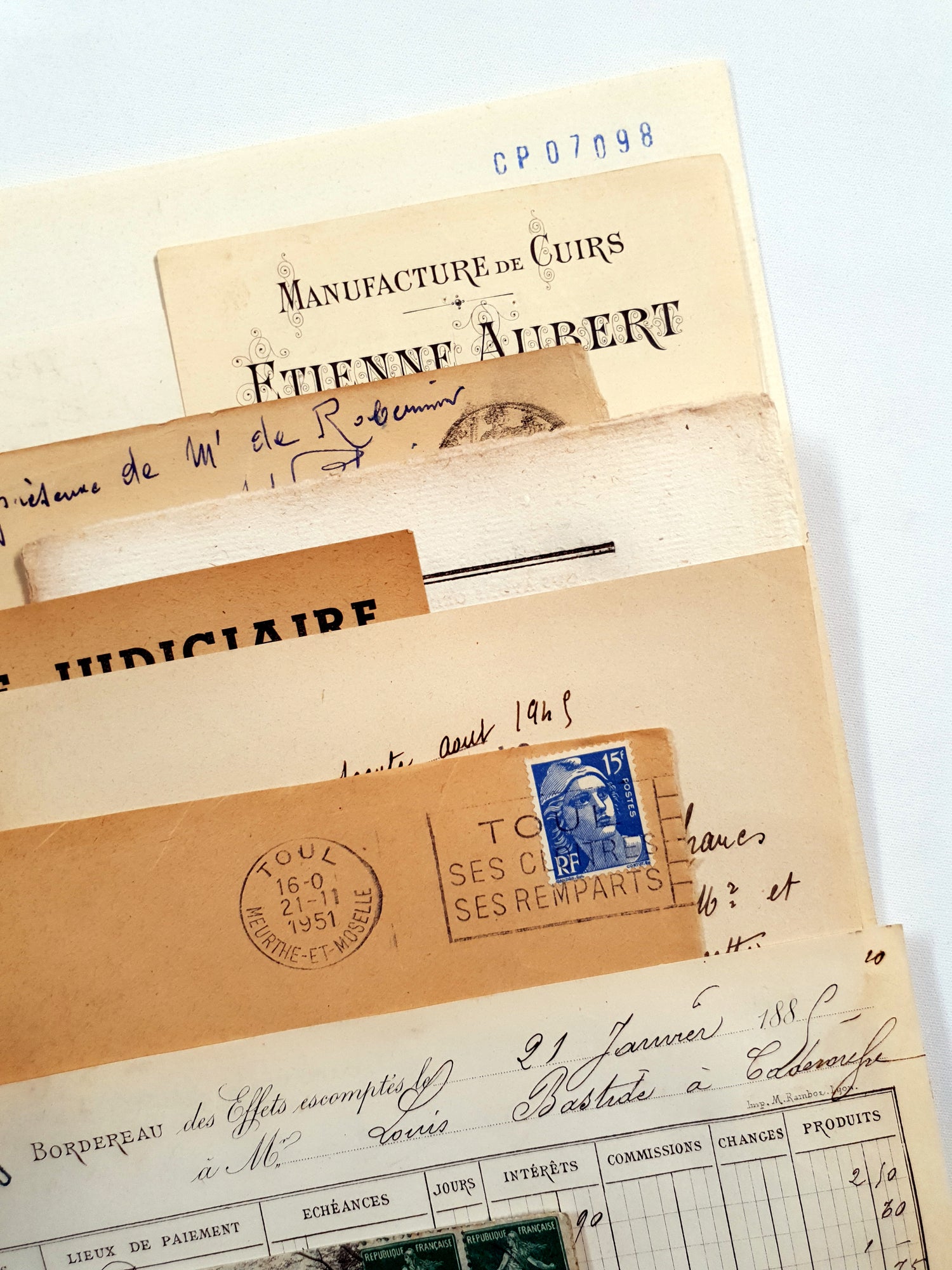 Authentic Antique French Ephemera Bundle - 7001 - Picked at Random