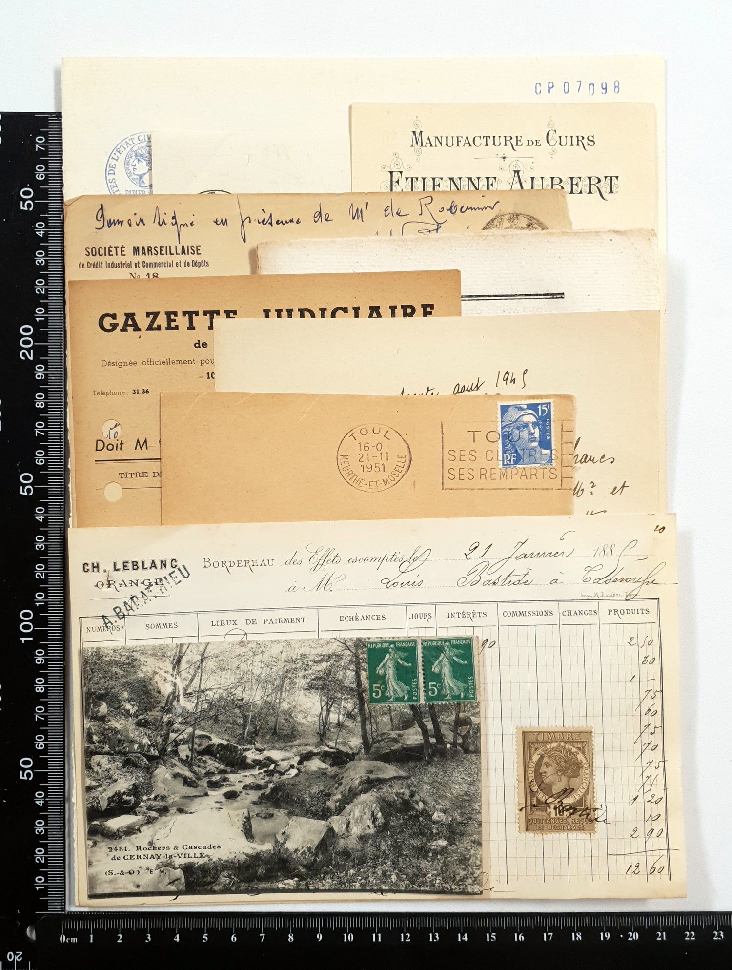 Authentic Antique French Ephemera Bundle - 7001 - Picked at Random