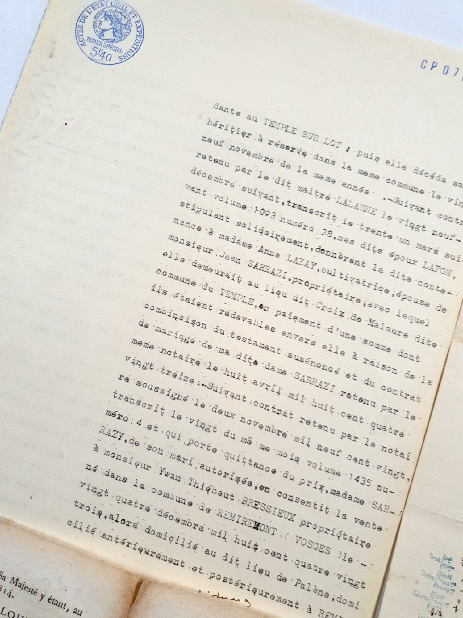 Authentic Antique French Ephemera Bundle - 7001 - Picked at Random