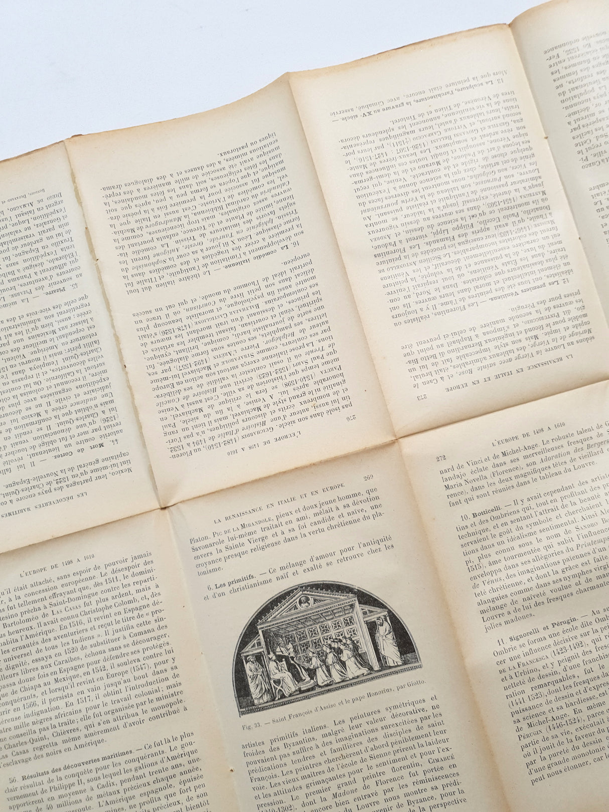 Authentic Antique French Uncut Bookpage - 7002 - Picked at Random