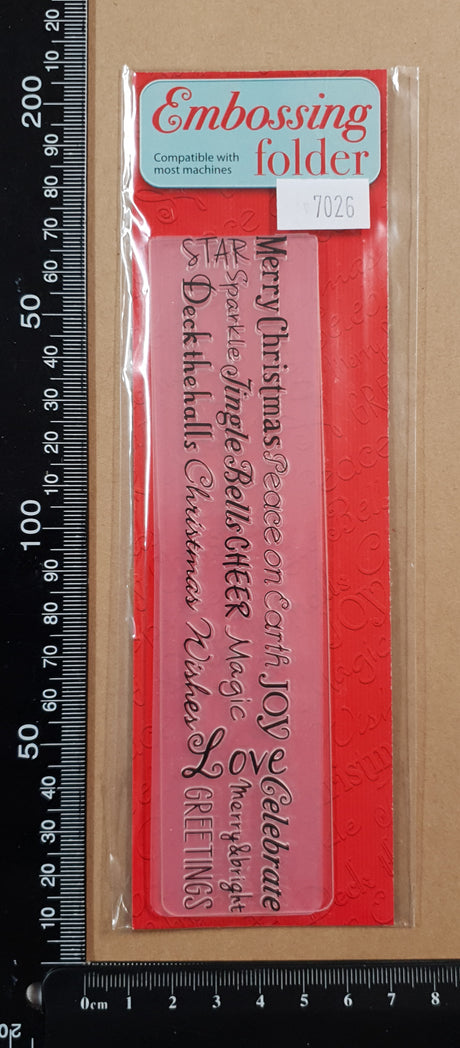 Christmas Embossing Folder - 7026