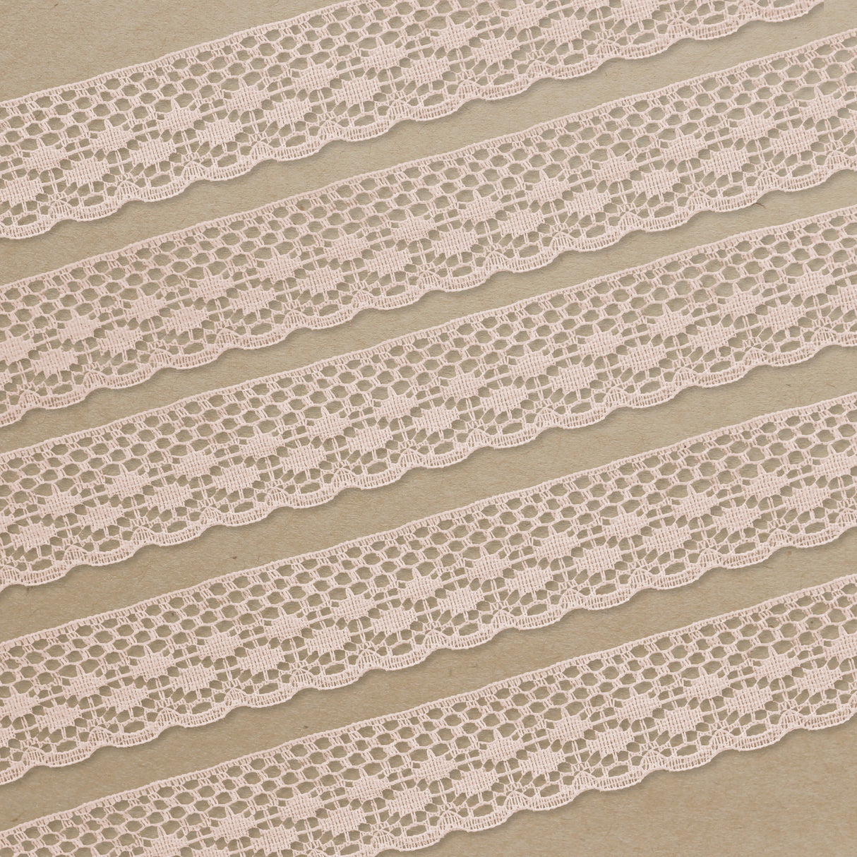 Lace Trim Pack - 7043 - Light Pink - 5 Meter Pack