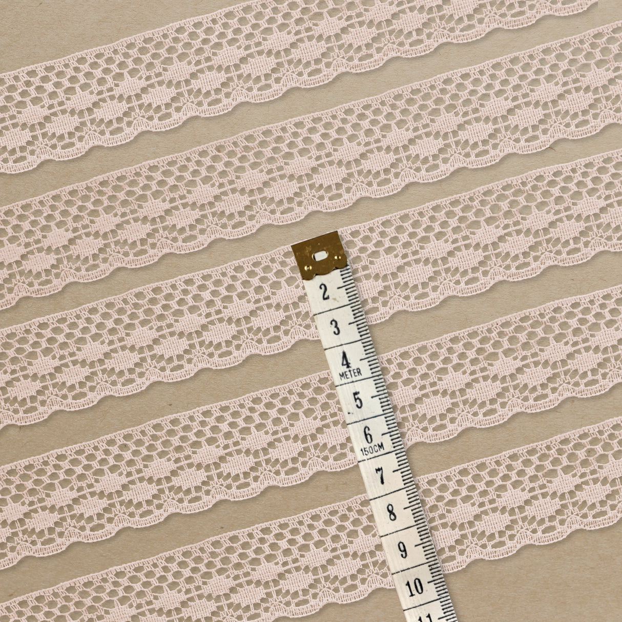 Lace Trim Pack - 7043 - Light Pink - 5 Meter Pack