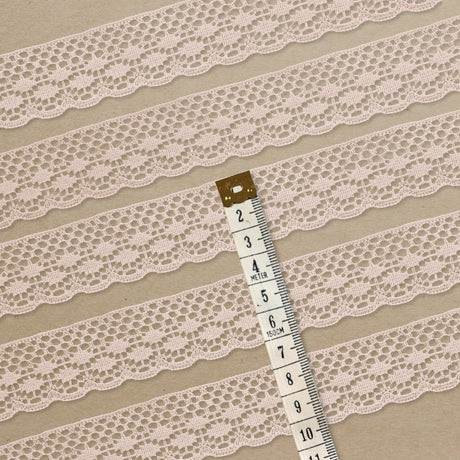 Lace Trim Pack - 7043 - Light Pink - 5 Meter Pack
