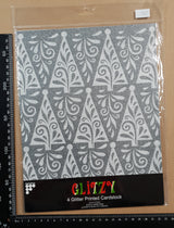 Glitter Printed Cardstock - 21cm x 27cm - 7057