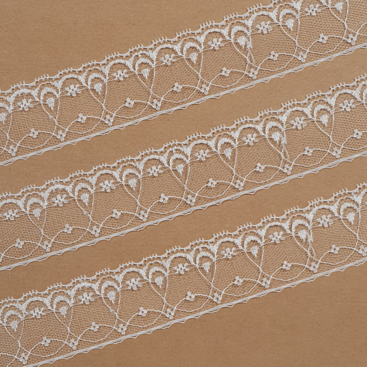 Lace Trim Pack - 7058 - White - 5 Meter Pack