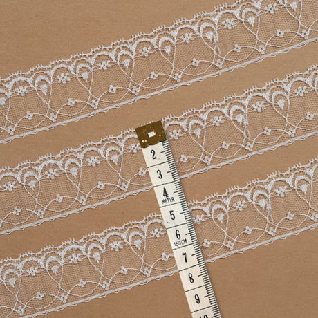 Lace Trim Pack - 7058 - White - 5 Meter Pack