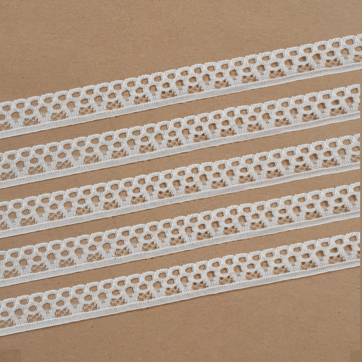Lace Trim Pack - 7076 - Blush Cream - 5 Meter Pack