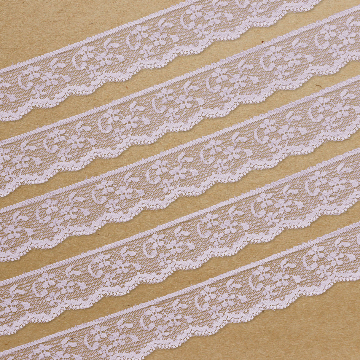 Lace Trim Pack - 7082 - Light Pink - 5 Meter Pack