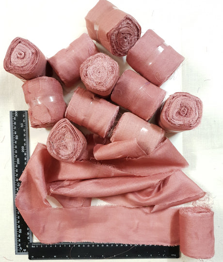 Reclaimed Sari Cotton Ribbon - Flat Rolls - Taffy
