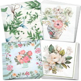 Botanical Floral Decoupage Napkin Bundle – Set of 20