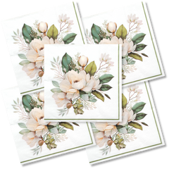 Decoupage Napkin - (DN-8008) - Flowers - Set of 5
