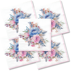 Decoupage Napkin - (DN-8009) - Flowers - Set of 5