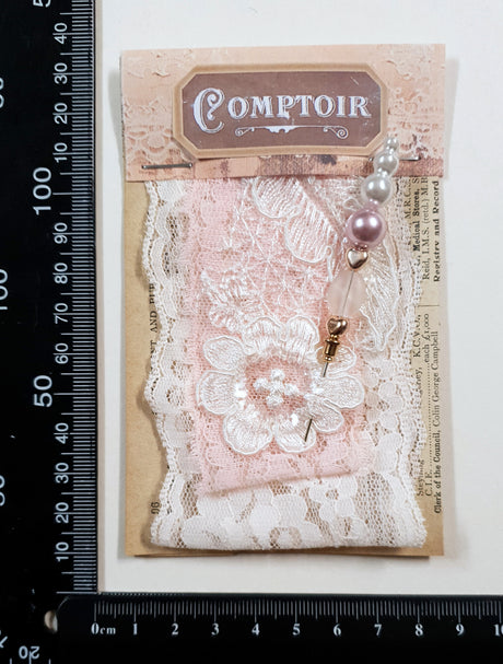 Lace Sampler With Fancy Pin - 8010